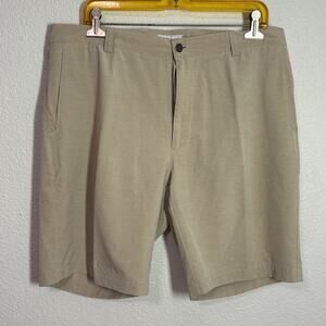 Peter Millar Shackelford Performance SDCC Golf Shorts Mens 36 Tan Beige Khaki